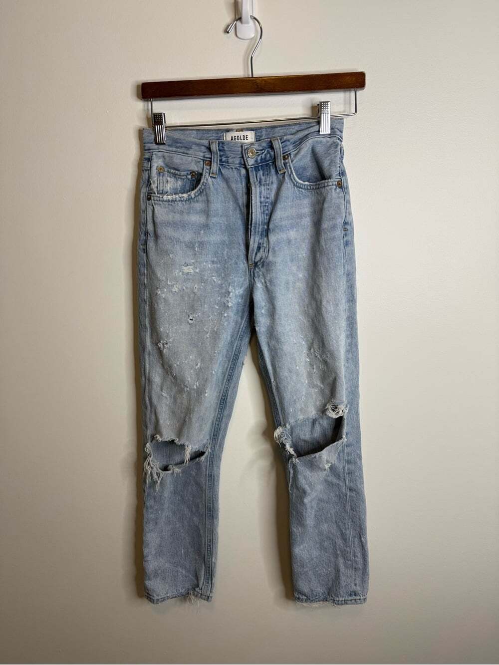 Agolde Riley Straight Crop Jeans size 24